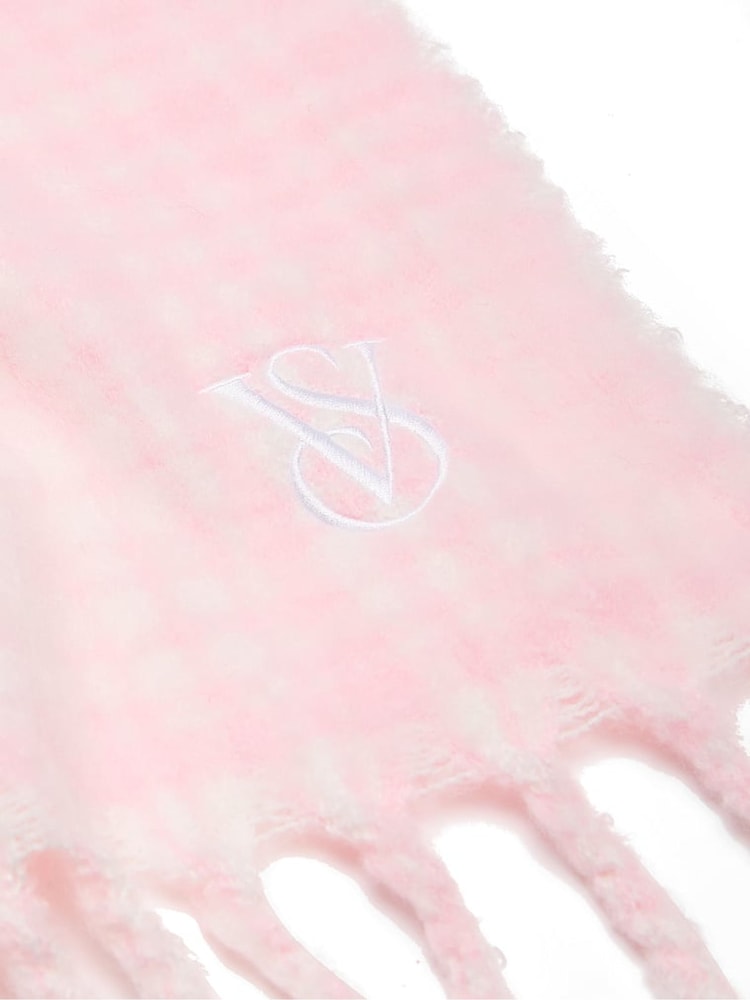 Pink Plaid Scarf