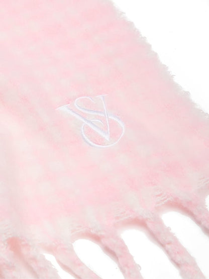 Pink Plaid Scarf